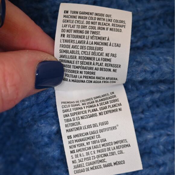 American Eagle Women's XS Colorblock Oversized Sweater Tunic - Picture 9 of 9